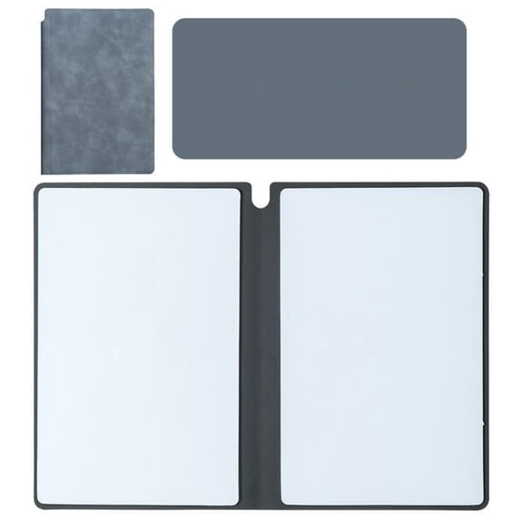Reusable Erasable Whiteboard Notebook, Dry Erase Board for Desk, Small White Board, Memo Whiteboard Wallet, Double-Sided Portable Dry Erase Pad Handheld 6.3x9.53 Inch 1Pcs