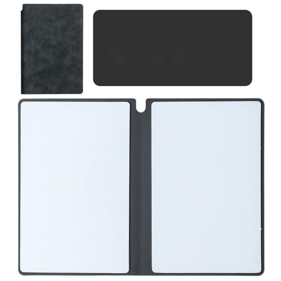 Reusable Erasable Whiteboard Notebook, Dry Erase Board for Desk, Small White Board, Memo Whiteboard Wallet, Double-Sided Portable Dry Erase Pad Handheld 6.3x9.53 Inch 1Pcs
