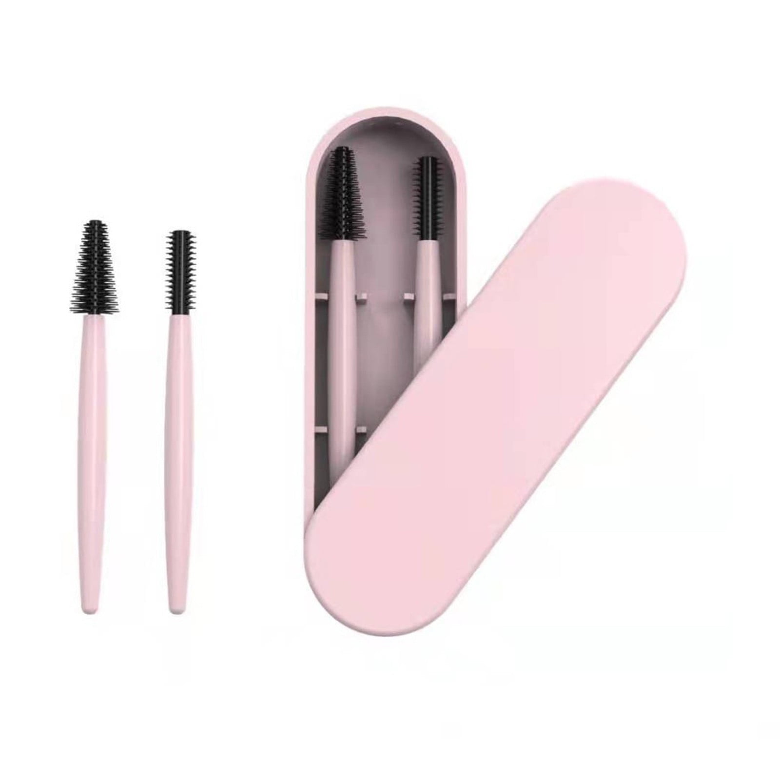 7PCS Eye pink stick mascara brush is suitable for eyebrow and