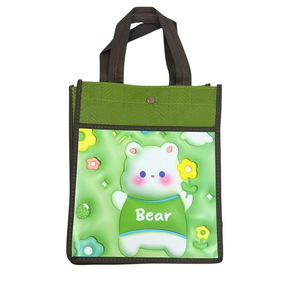 Reusable Fabric Gift Bag with Double Pockets and Safety Button :1CT