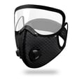 thumbnail image 1 of Reusable Face Mask with Detachable Eye Shield, Breathable Mesh Mask with Exhalation Valves, Washable Anti‑Dust Protective Mask for Cycling Outdoor Daily Use,1pc., 1 of 7