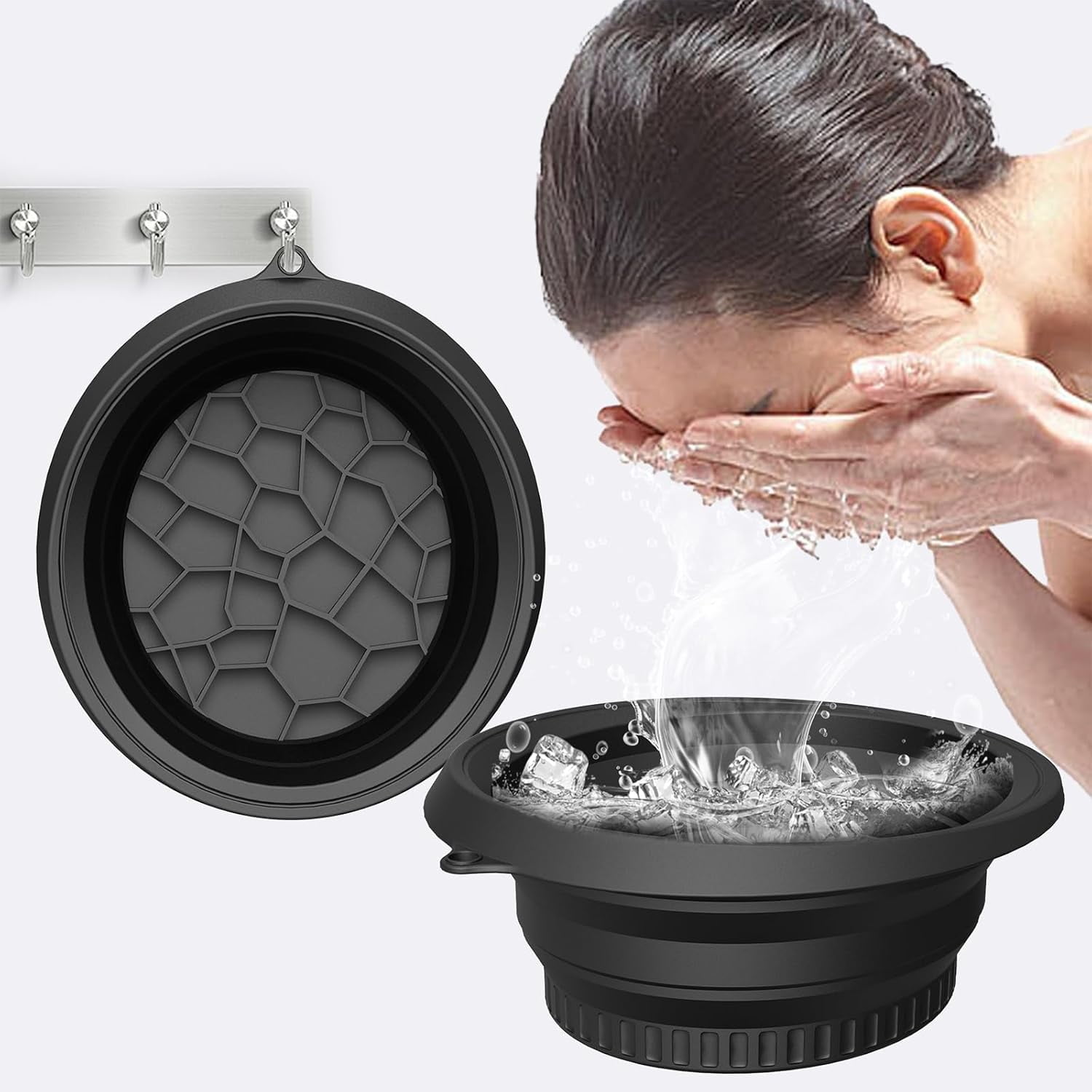 Reusable Facial Ice Bath ,Collapsible Facial Ice Bath Bowl,Cold Plunge ...