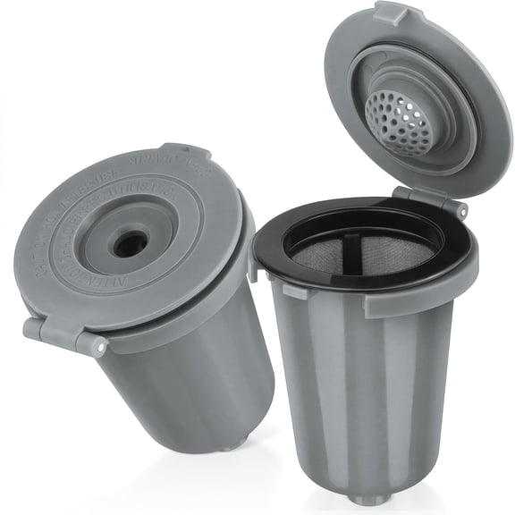 Reusable Filter Cup  (Upgraded Version - 2 PACK Gray)