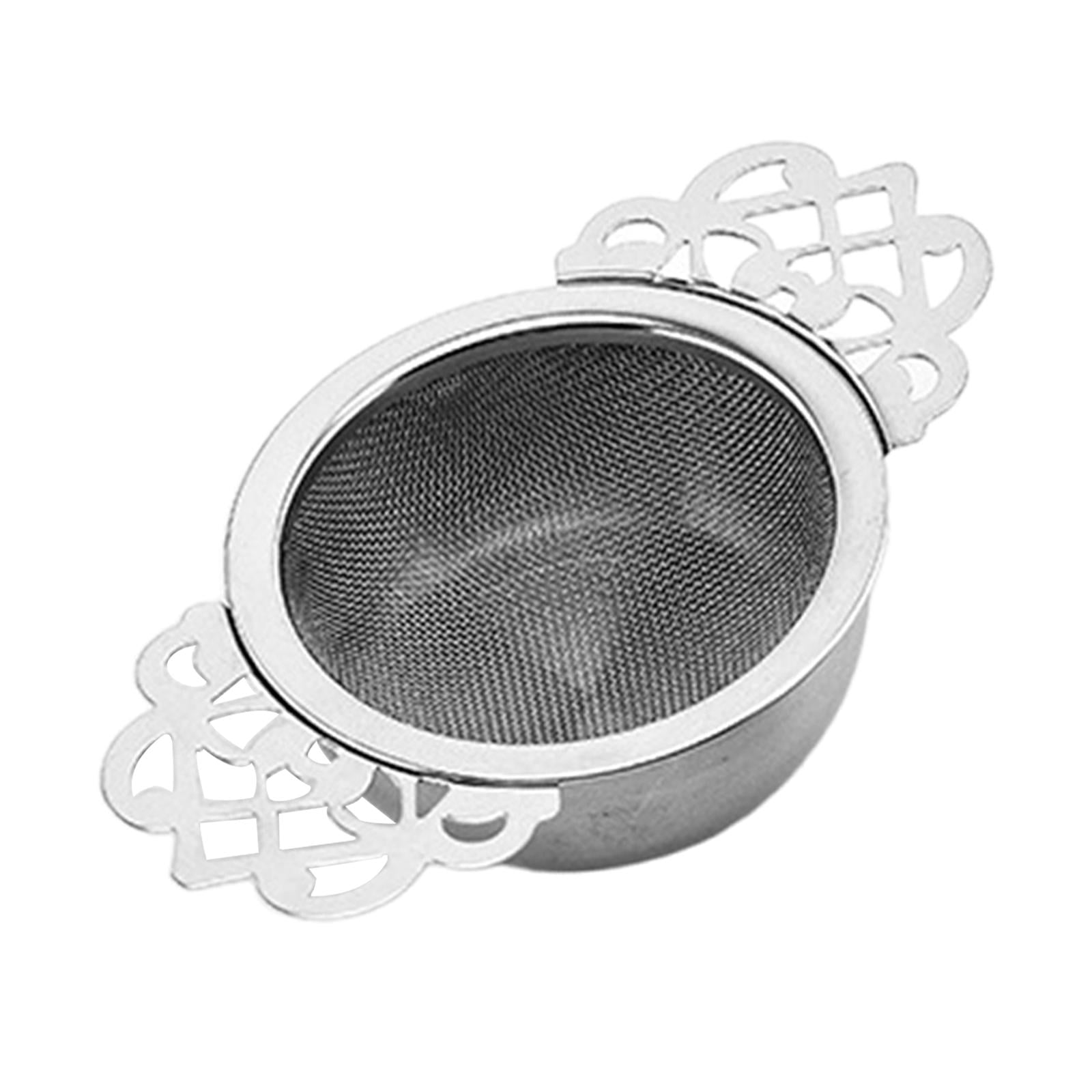 Reusable Fine Mesh Tea Filter, Stainless Steel Tea Strainer with Drip