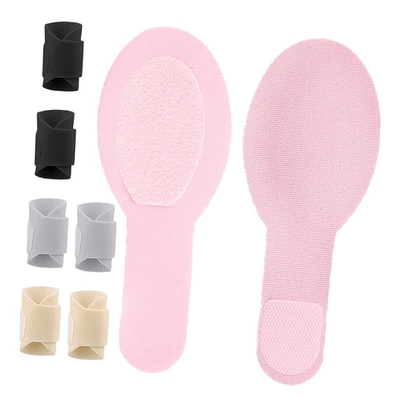 Reusable Finger Splint Support Sleeves 4 Pairs Adjustable Elastic Finger Buddy Wraps for Sports Injury Protection Compression Straightening Mallet Brace for Hand Therapy