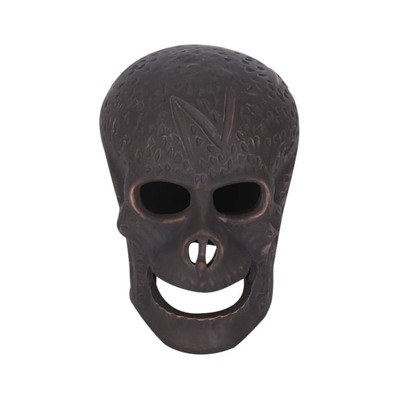 Reusable Fireproof Resin Skeleton Flame Props, Simulation Skull Log for Bonfire Fireplace Fire Pit, Spooky Skeleton Decor for Halloween Stove Barbecue Campfire