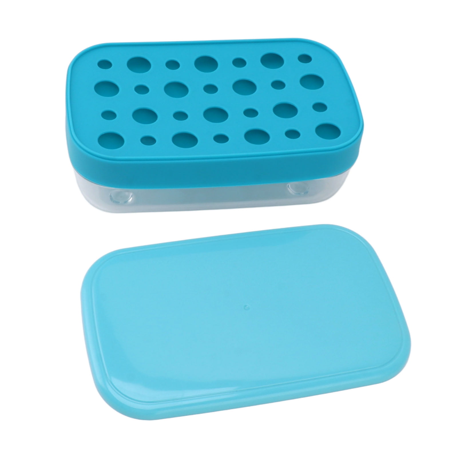 Reusable Flexible Ice Maker Ice Tray With Lid Ice Trays Stackable Ice