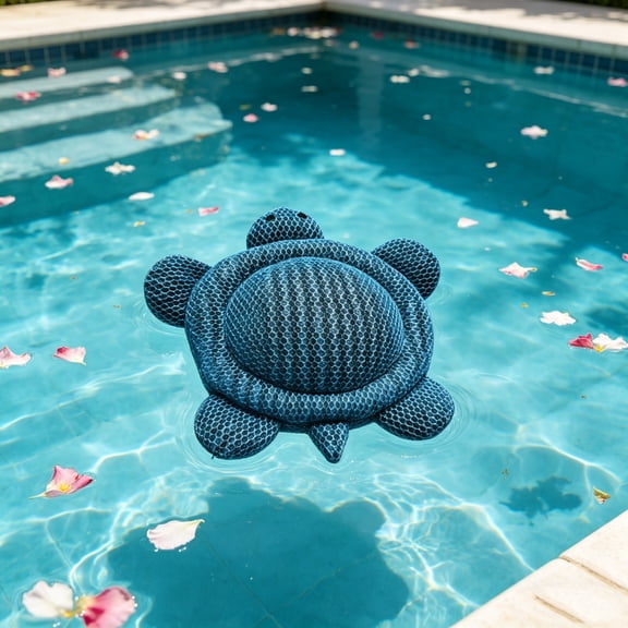 Reusable Floating Oil Absorbing Pool Sponge, Washable Hot Tub Scum Absorber Foam Filter Sponge For Swimming Pool Spa Bathtub, Turtle-Shape,7.09x8.27 in