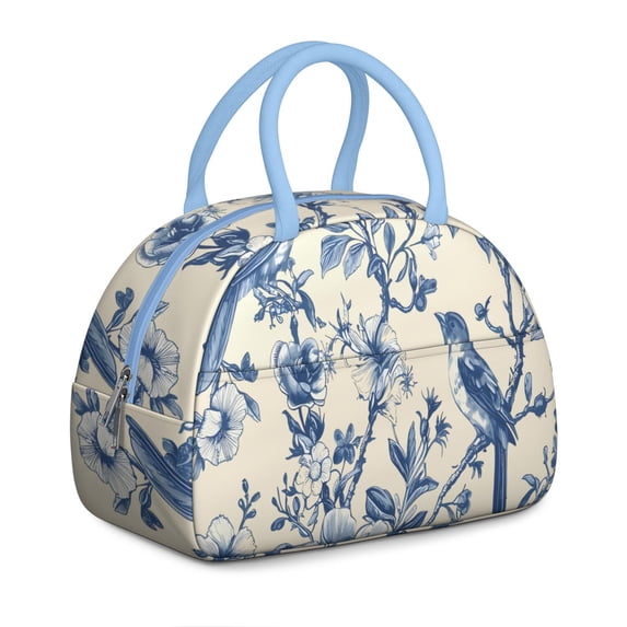 Reusable Floral Lnsulated Lunch Bag for Women & Men - Leakproof Water-Resistant Cooler Tote, Large Capacity for Work,Travel,Picnic,Beach & Office.