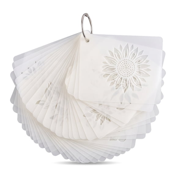 Reusable Flower Stencils for Painting, 20 Pack Sunflower Craft Stencils