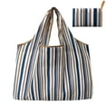 thumbnail image 1 of Reusable Foldable Grocery Bag, Large Capacity Ripstop Nylon Tote with Shoulder Strap, Cute Print Shopping Bag for Beach, Travel & Daily Use, Random Pattern, 1 of 9