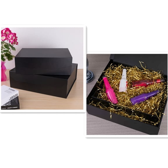 Reusable Foldable Matte White Gift Boxes 3 Pcs 19x16x6 Inches, Extra Large Gift Box with Lid for Wedding Dress Robe Sweater Clothing, Elegant Bridesmaid Proposal Presentation Box