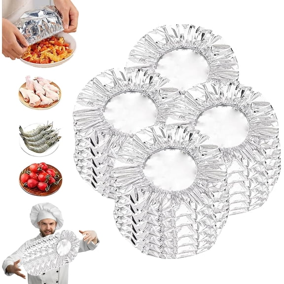 Reusable Food Covers - Aluminum Foil Insulation 40PC