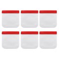 thumbnail image 1 of Reusable Food Storage Bags 6 pieces Reusable Freezer Bags, 1 of 5