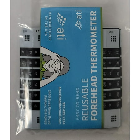 Reusable Forehead Thermometer Strips For Adults and Children (112 Count)