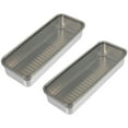 thumbnail image 1 of Stainless Steel Food Storage Box for Refrigerator Use Silver Sealed Container with Lid 2pcs, 1 of 6