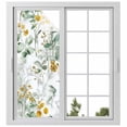 thumbnail image 1 of Reusable Frosted Window Coverings, Sage Green Eucalyptus Window Privacy Film Frosted, Spring Floral Botanical Farmhouse Sun Blocking Windows Stickers for Kitchen Front Door, 23.6 x 59 Inches, 1 of 9