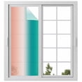 thumbnail image 1 of Reusable Frosted Window Coverings, Teal Pink Ombre Window Privacy Film Frosted, Modern Abstract Art Gradient Sun Blocking Windows Stickers for Kitchen Front Door, 23.6 x 59 Inches, 1 of 9