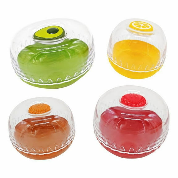 Reusable Fruit and Vegetable Storage Container with Airtight Lid - Transparent Refrigerator Organizer for Onions, Avocados, Tomatoes, and Lemons - Kitchen Freshness Solution Blahzhy