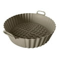 thumbnail image 1 of Reusable Fryer Liner, 1 Pack Air Fryer Silicone Liners 8inch Air Fryer Silicone Pot Reusable Food Grade Silicone Airfryer Liners Baking Basket Accessories Replacement of Flammable Disposable Paper, 1 of 6