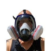 Reusable Full Face Cover, Gas Face Mask Paint Face Cover for Painting , Machine Polishing