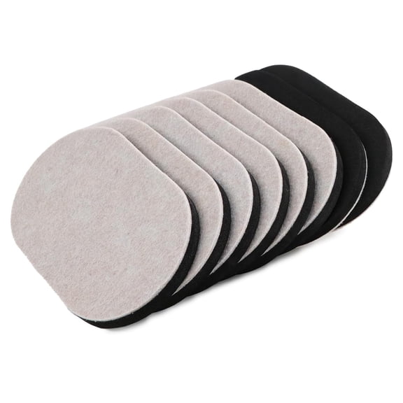 Reusable Furniture Sliders for Hardwood Floors 8 Pack Rectangle Felt and EVA Foam Moving Pads for Hard Surfaces 3.5 in x 6 in Beige