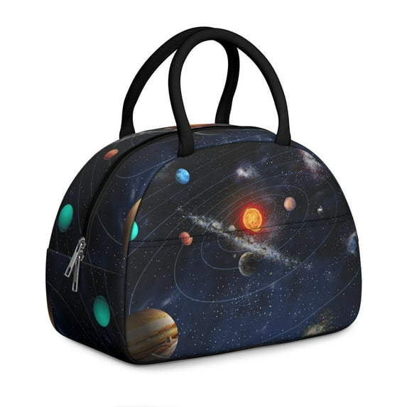 Reusable Galaxy Lnsulated Lunch Bag for Women & Men - Leakproof Water-Resistant Cooler Tote, Large Capacity for Work,Travel,Picnic,Beach & Office.