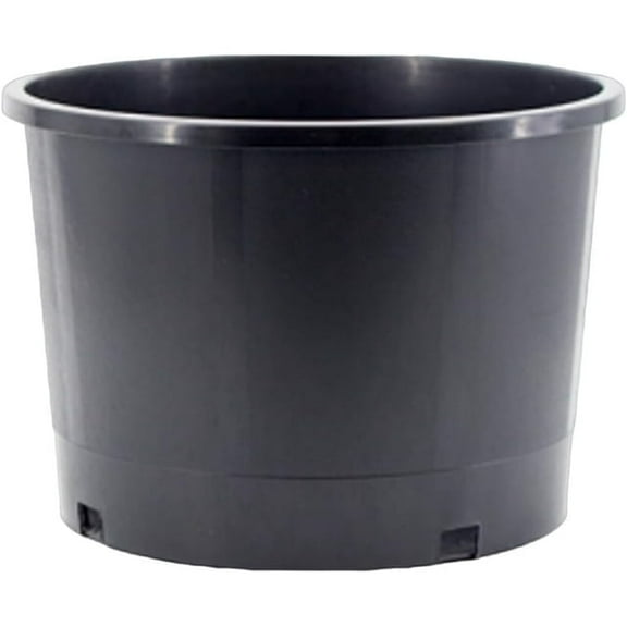 Reusable Garden Pots, Nursery Pots 1 Gal 2 Gal 3 Gal and 5 Gal, Injection Molded, Fit for Plants Vegetables, Soil Growers or Hydroponics (10, 5 Gallon Squat)