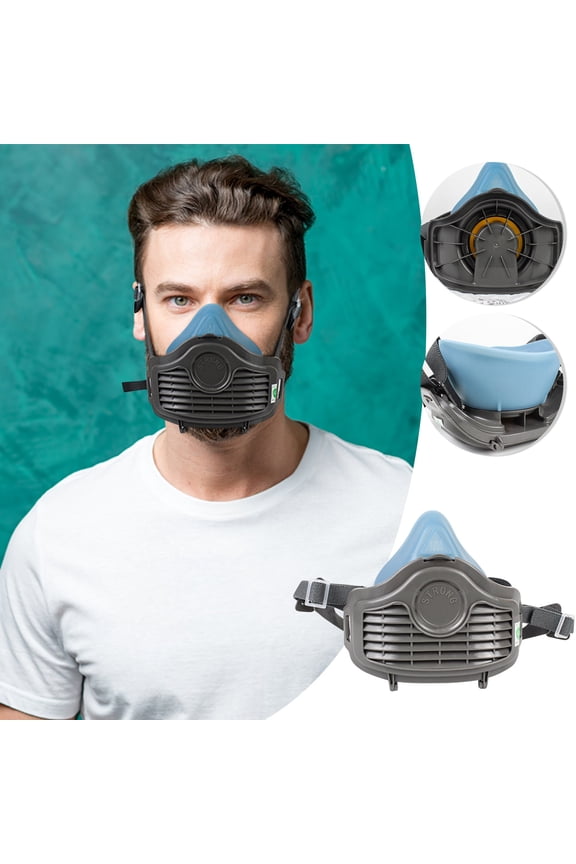 Reusable Gas Mask,Half-Face Cover Mask Set,Suitable for Painting,Welding,Sanding and Cutting