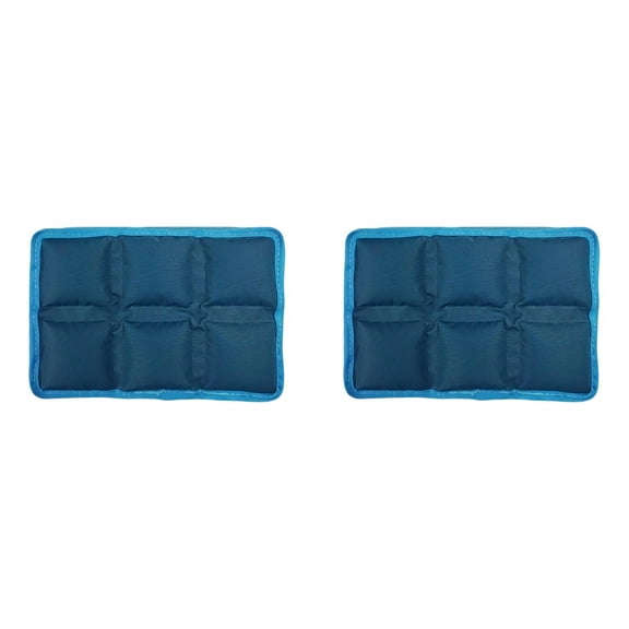Reusable Gel Ice Pack for Lunch/Dinks Cooler & Injuries Cold Compress Flexible Foldable Durable Ice Pack, 2 PCS