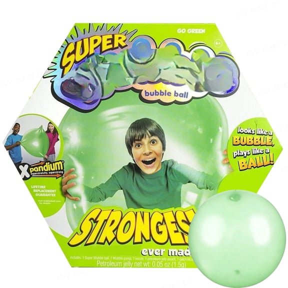 Reusable Giant Bubble Ball DIY Squishy Sensory Fidget Toy Tear-Resistant Material Transparent Tpr Inflatable Fun Ball For Outdoor Indoor Party,Green