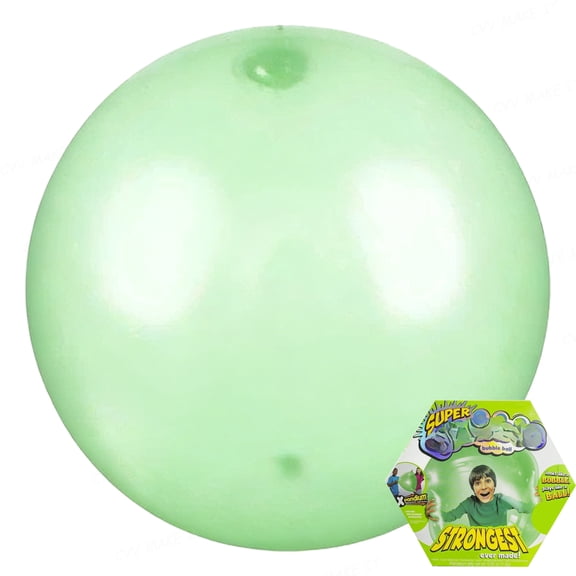 Reusable Giant Bubble Ball DIY Squishy Sensory Fidget Toy Tear-Resistant Material Transparent Tpr Inflatable Fun Ball For Outdoor Indoor Party,Green