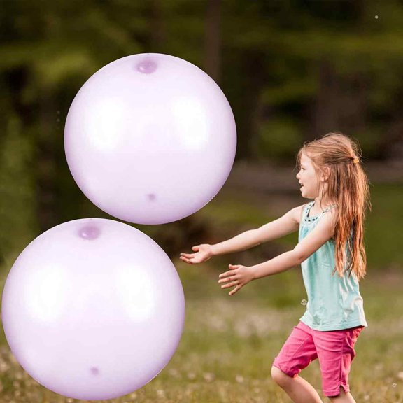 Reusable Giant Bubble Ball, Tear-Resistant Material Transparent Tpr Inflatable Fun Ball For Outdoor Indoor Party