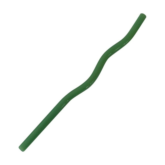 Reusable Glass Straw, Colorful Wavy Borosilicate Glass Healthy Eco Friendly Drinking Straw, 8"x1/3"