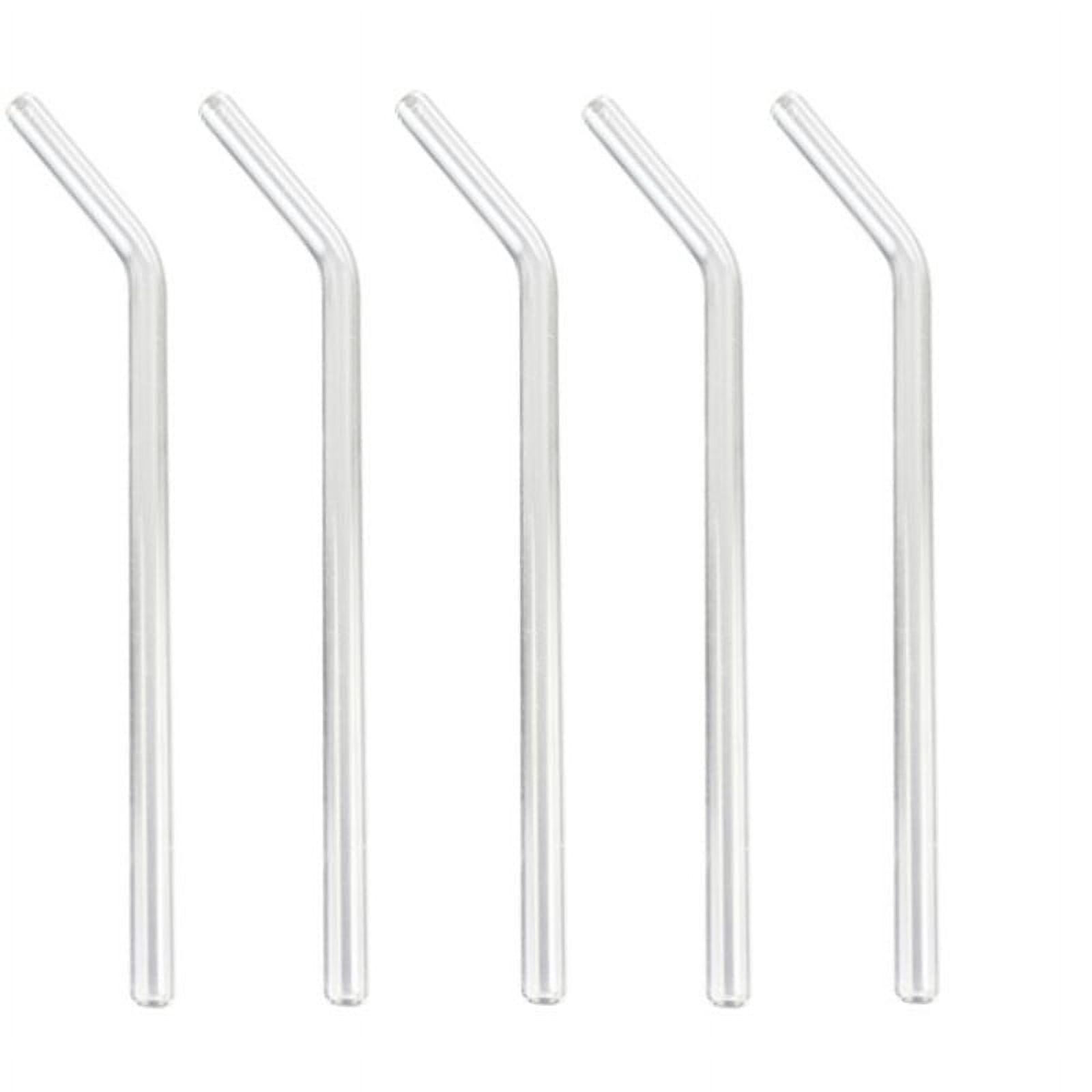 Reusable Glass Straws, 5Pcs 8mm Bent Glass Drinking Straws, Non-Toxic, BPA  Free Glass Straws for Beverages, Shakes, Milk Tea, Juices, Bright Blue