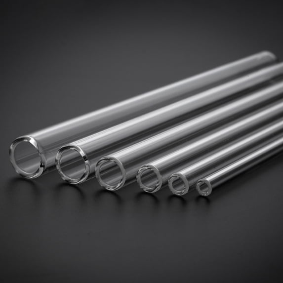 Reusable Glass Straws Clear Drinking Straw for Hot/Frozen Drinks, Cocktail Smoothies Tea Milkshakes