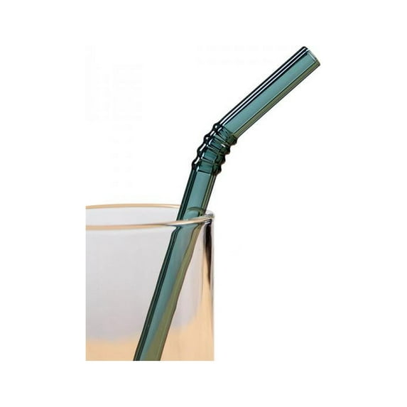 Reusable Glass Straws Set, Multiple Colored Borosilicate Glass Healthy Eco Friendly Drinking Straws