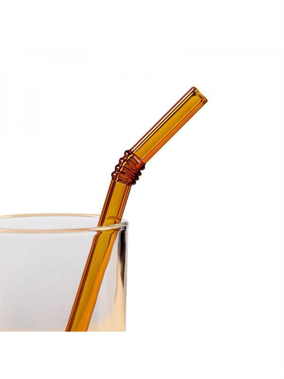 Reusable Glass Straws Set, Multiple Colored Borosilicate Glass Healthy