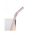 thumbnail image 1 of Reusable Glass Straws Set, Multiple Colored Borosilicate Glass Healthy Eco Friendly Drinking Straws, 1 of 2