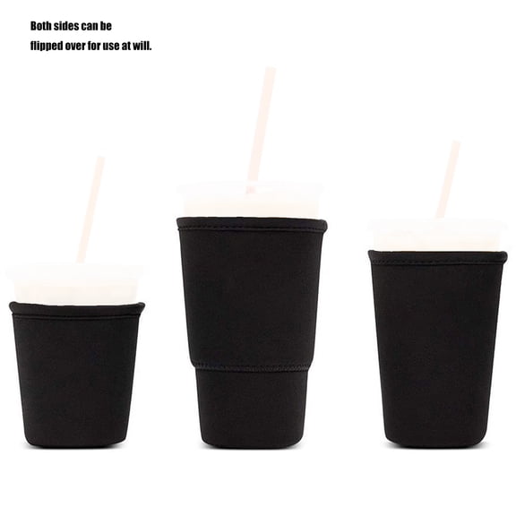 Reusable Global Pattern Coffee Sleeve Soft Fabric Insulator Recyclable Hot Drink Protector