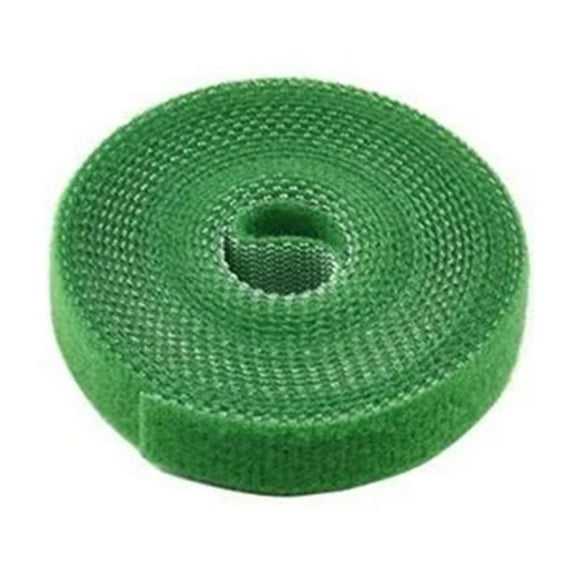 Reusable Green Hook and Loop Fastening Tape Roll, Adjustable Cable Organizer, 10m Length for Home, Office, Garden Use
