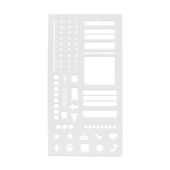Reusable Grids Guide Calendar Template Ruler For Weekly Monthly Planning And Handcraft Projects With Plastic Design
