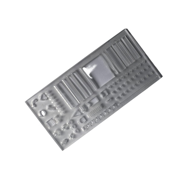 Reusable Grids Guide Calendar Template Ruler For Weekly Monthly Planning And Handcraft Projects With Plastic Design