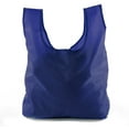 thumbnail image 1 of Reusable Grocery Bags | Foldable w/ Integrated String Pouch | Ripstop Nylon Tote - 30PK Navy CA2650, 1 of 4