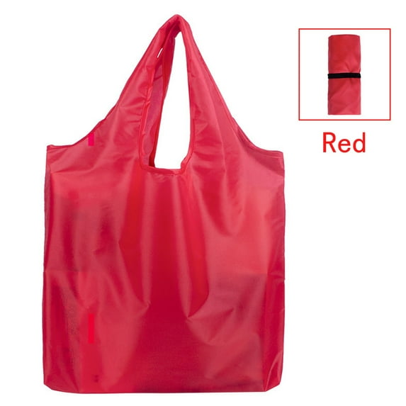 Reusable Grocery Bags, Portable Grocery Bags, Foldable Shopping Bag, Waterproof Shopping Tote Bags, Red Travel Shopping Bag, Lightweight Washable Shopping Bag 14.9x3.9x15.7 In