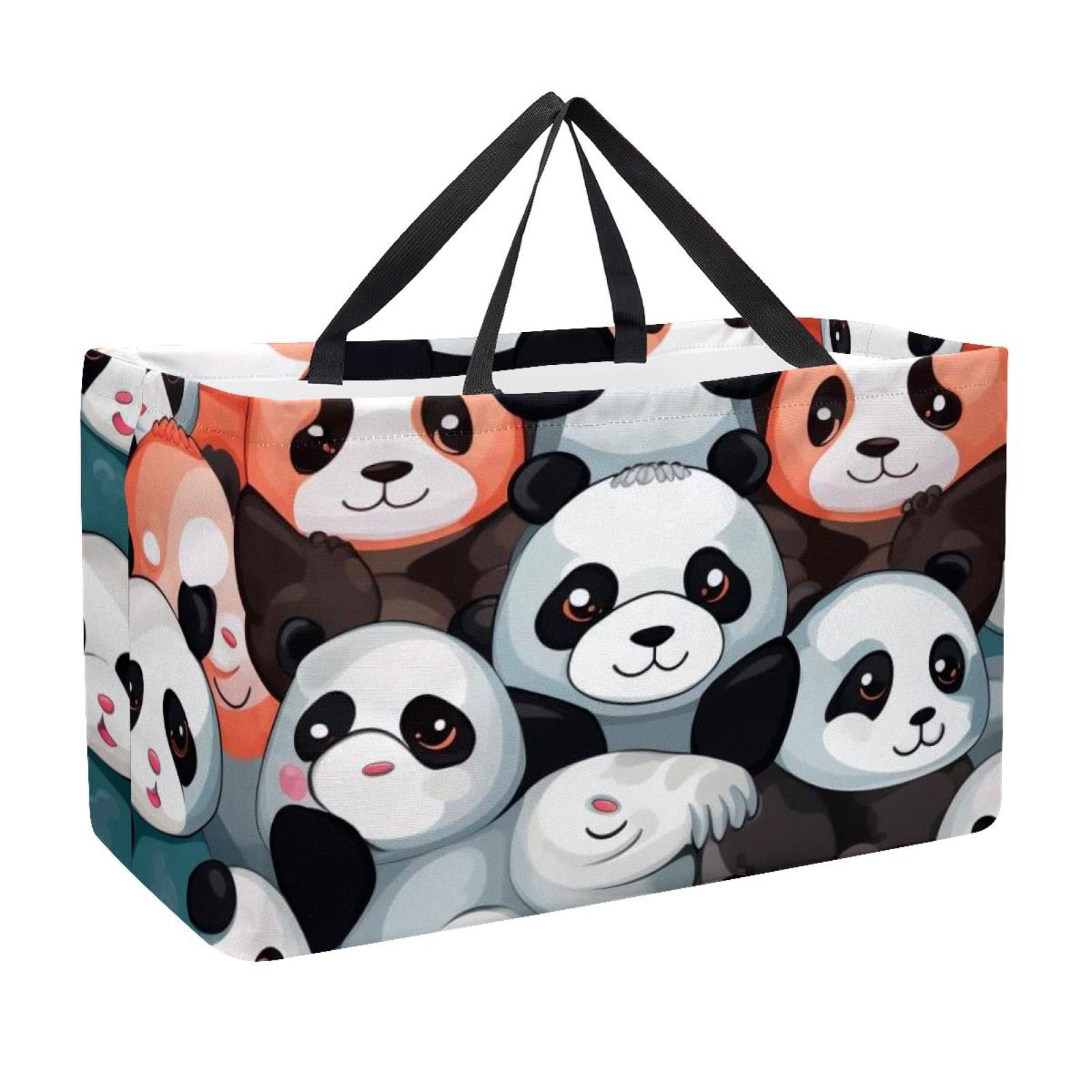 GracefuLife Reusable Foldable Grocery Bags Set Of 3 - 22x15in, Holds 44lb, Eco-Friendly Tote