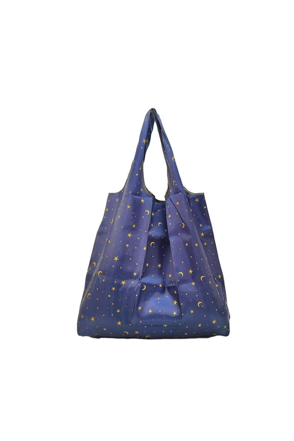 Reusable Grocery Shopping Bags, Foldable Nylon Shopping Bags Grocery Tote with Attached Pouch,Machine Washable Eco-Friendly, 1 Pack