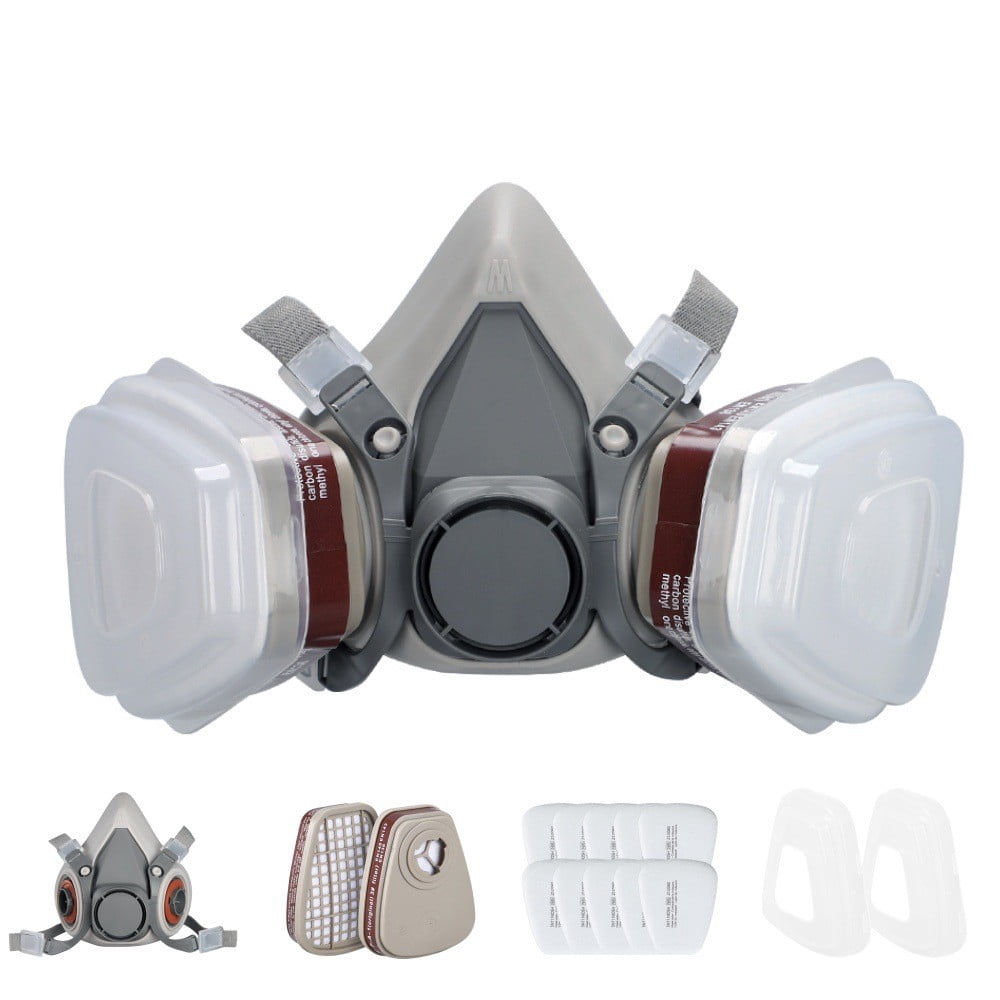 Reusable Half Face Shield Respirator Mask for Painting Welding Sanding Facepiece