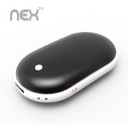 Reusable Hand Warmer Rechargeable, Portable Double-Sided Pocket Hand Warmer Phone Charger,Black