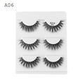thumbnail image 1 of Reusable Handmade Cross Wispy Lashes Voluminous Cilia Extension Tools False Eyelashes 3D-A06, 1 of 8